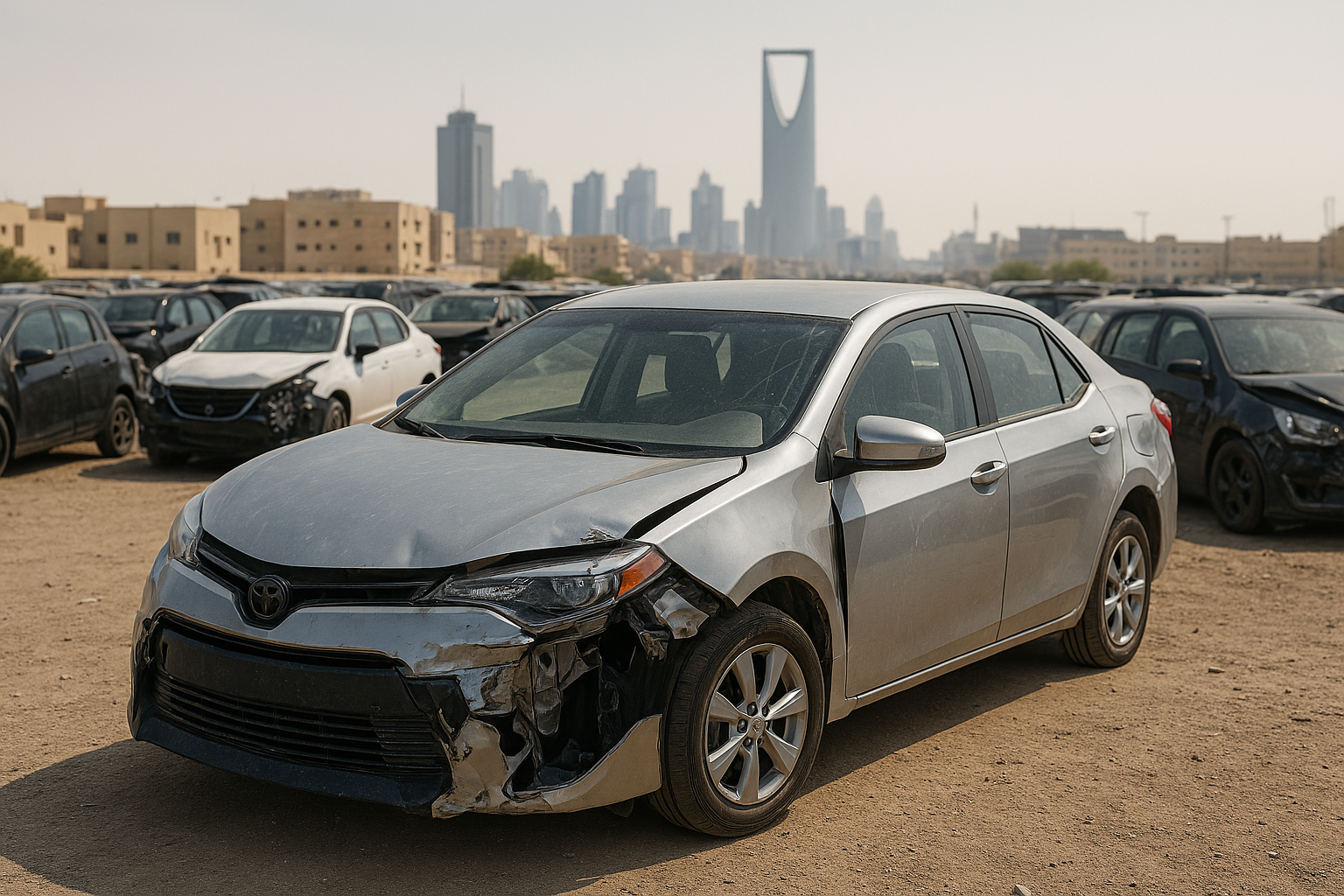 سيارة مصدومة للتشليح في الرياض - خدمات شراء السيارات التالفة