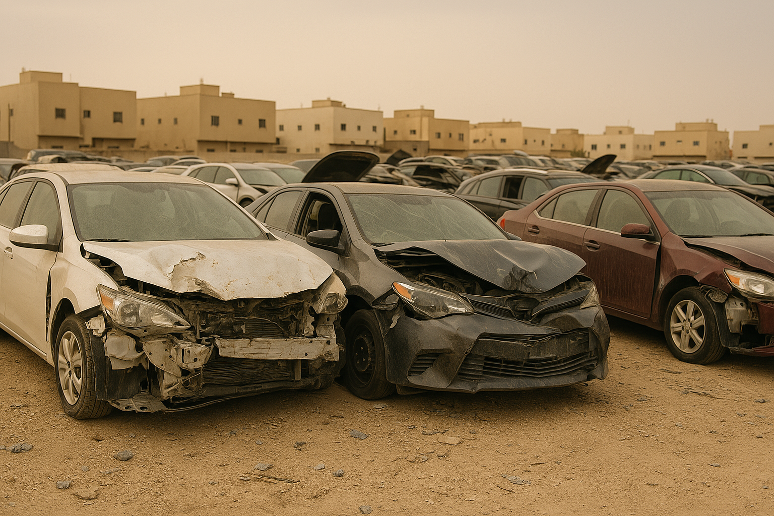 سيارة غارقة للتشليح في الرياض